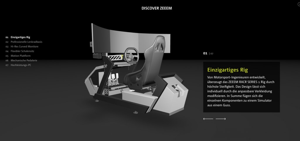 ZEEEM RACR S1 - Das Profi SimRacing Rig - Made in Germany – ZEEEM